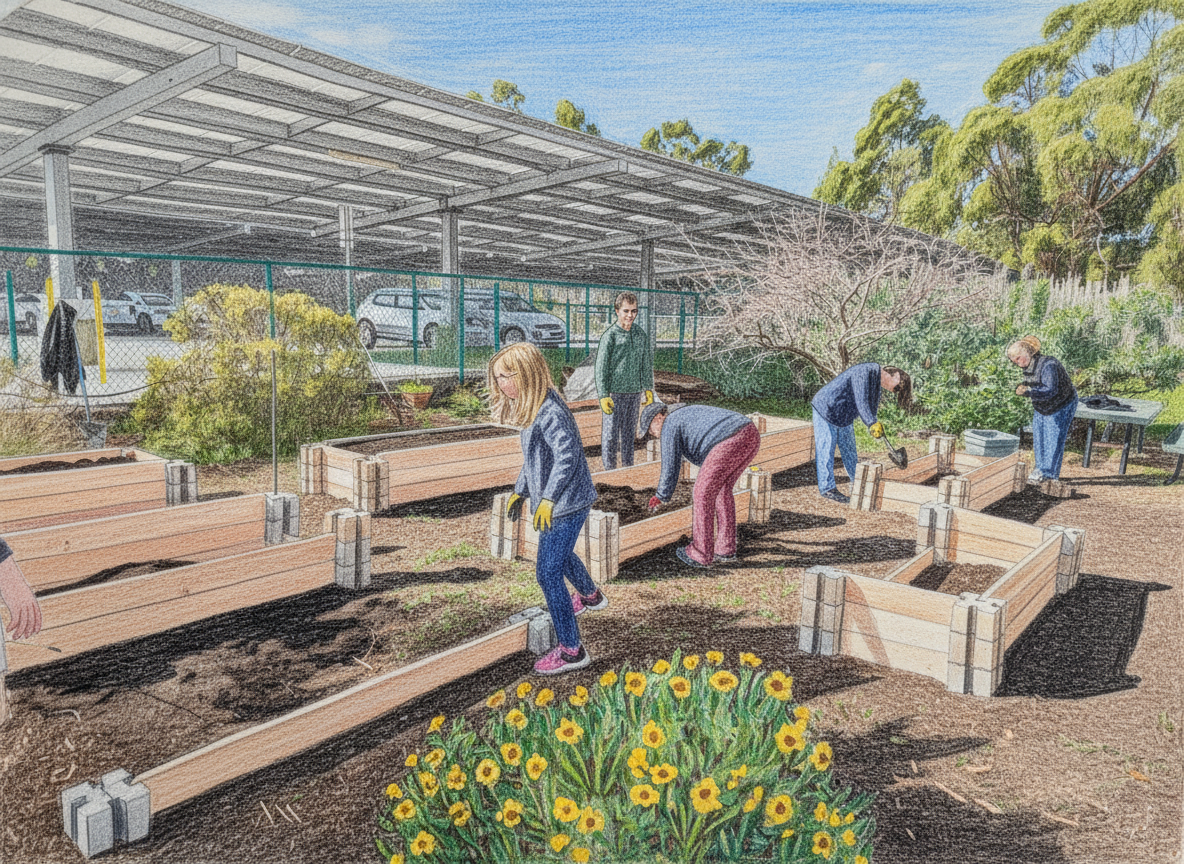 garden build and plant